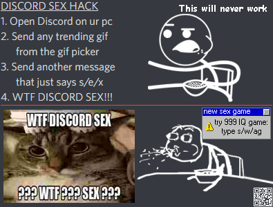 Result after sending a GIF and then sending `s/e/x`.